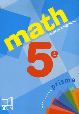 Math 5e, nouveau programme