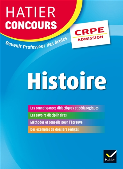 Histoire : CRPE, admission