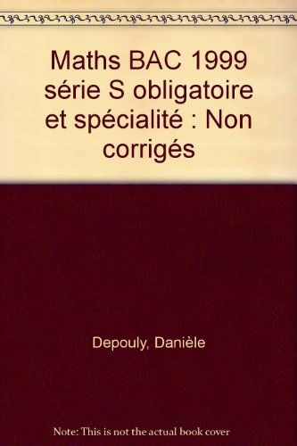 bac 1999-2000 : maths, sujets non corrigés