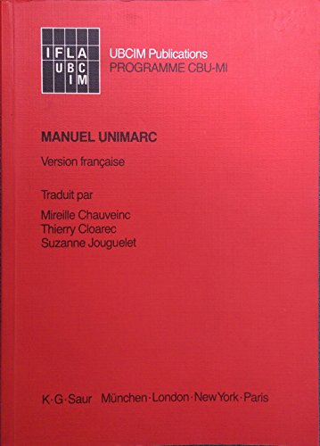 Manuel Unimarc: Version française