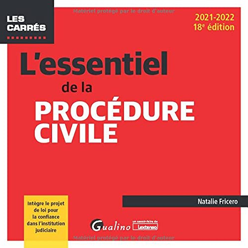 L'essentiel de la procédure civile : 2021-2022