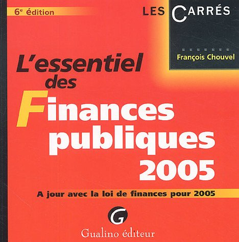 l'essentiel des finances publiques 2005