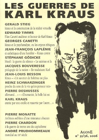 Agone, n° 35-36. Les guerres de Karl Kraus