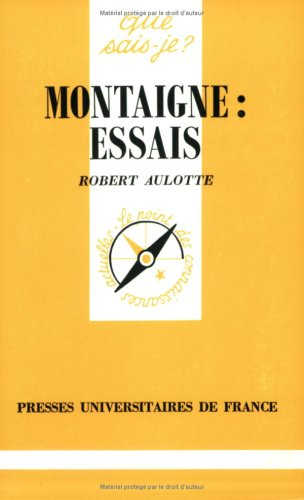 Montaigne, Essais