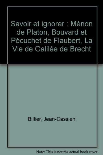 Savoir et ignorer
