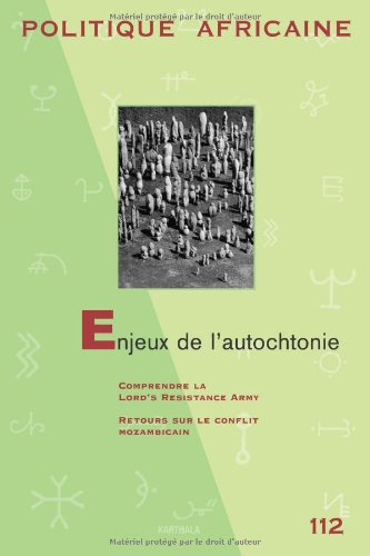 Politique africaine, n° 112. Enjeux de l'autochtonie