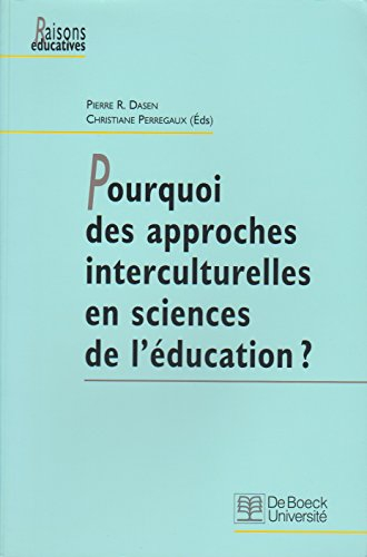 Pourquoi des approches interculturelles en sciences de l'éducation ?
