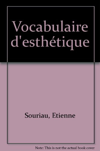 Vocabulaire d'esthétique