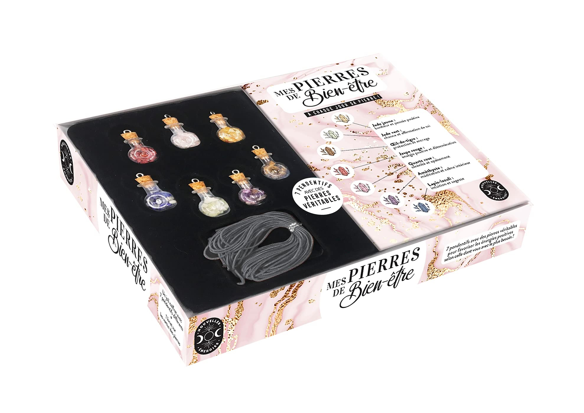 Mes pierres de bien-être : à chaque jour sa pierre ! : 7 pendentifs avec des pierres véritables
