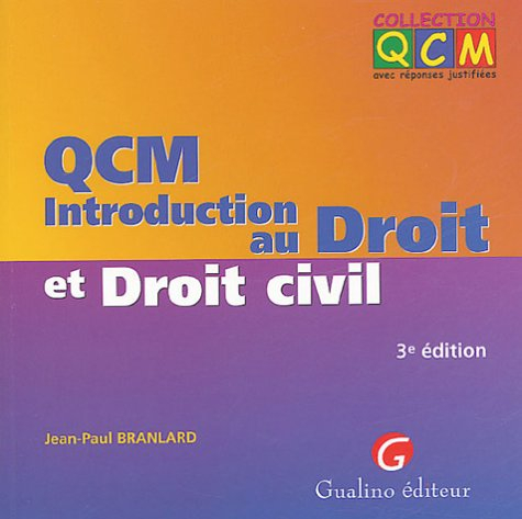 QCM introduction au droit et droit civil