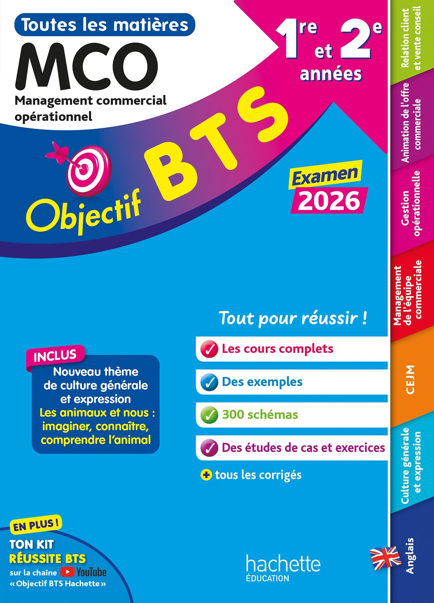 BTS MCO, management commercial opérationnel, 1re et 2e années : toutes les épreuves : examen 2026