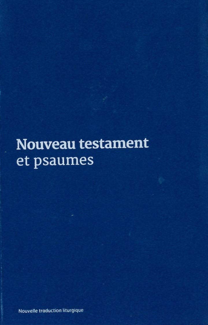 Nouveau Testament et Psaumes : couverture vinyle bleue