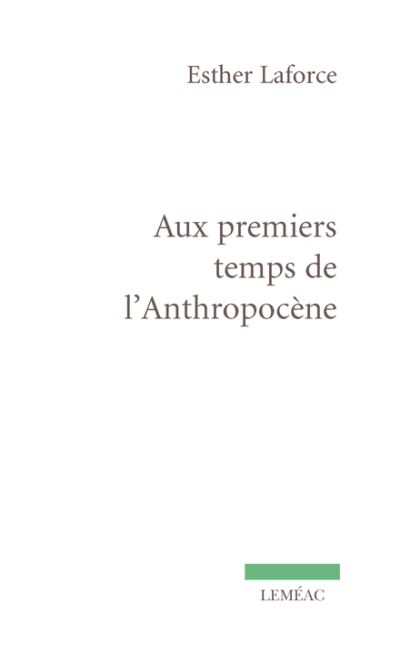 Aux premiers temps de l'Anthropocène