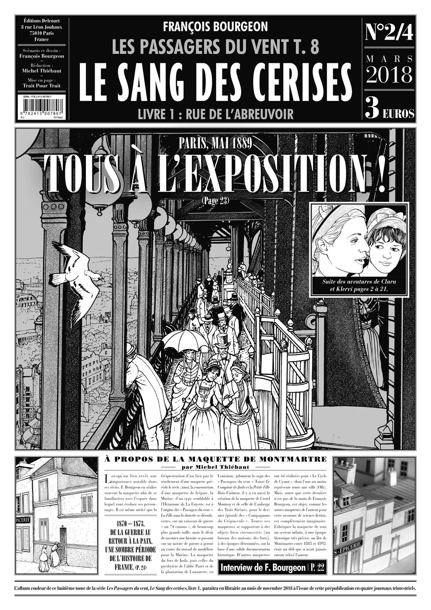 Les passagers du vent. Vol. 8. Le sang des cerises. Vol. 1. Rue de l'abreuvoir : deuxième partie