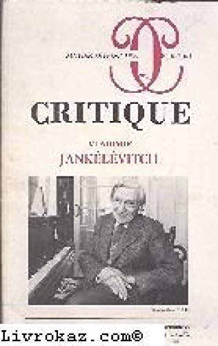 Critique, n° 160. Vladimir Jankélévitch