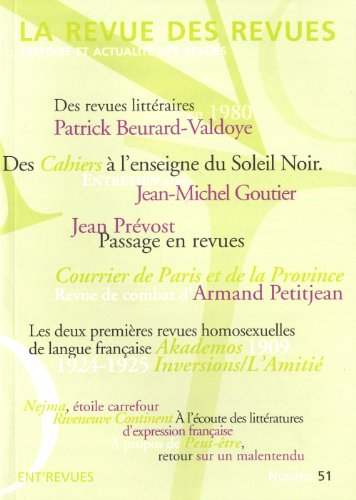 Revue des revues (La), n° 51