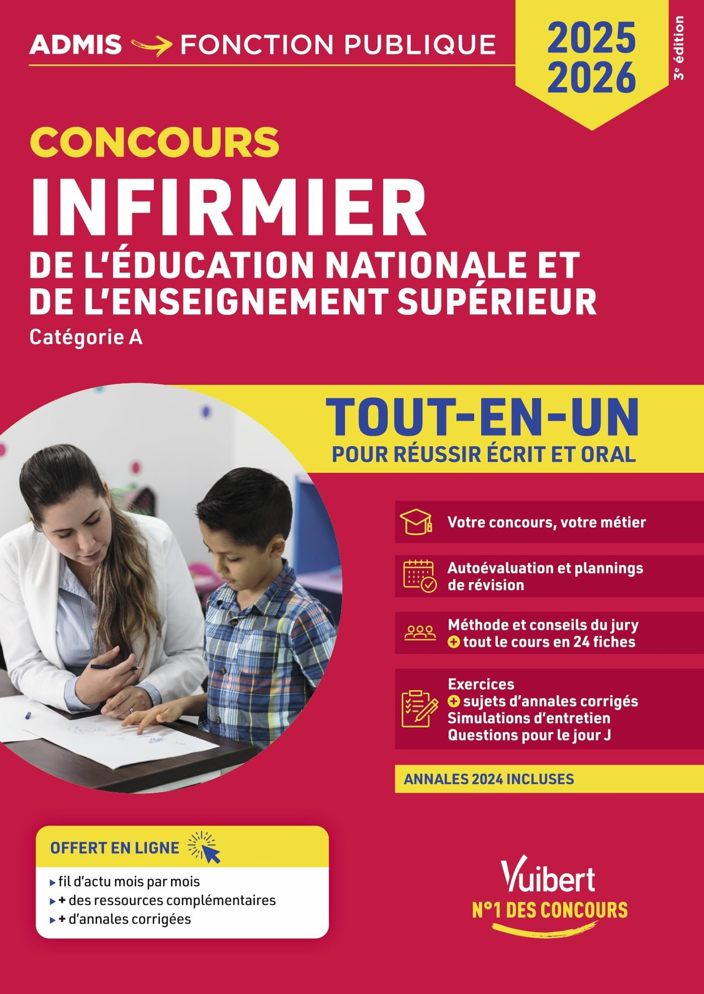 Infirmier de l'Education nationale et de l'enseignement supérieur : catégorie A : tout-en-un pour ré