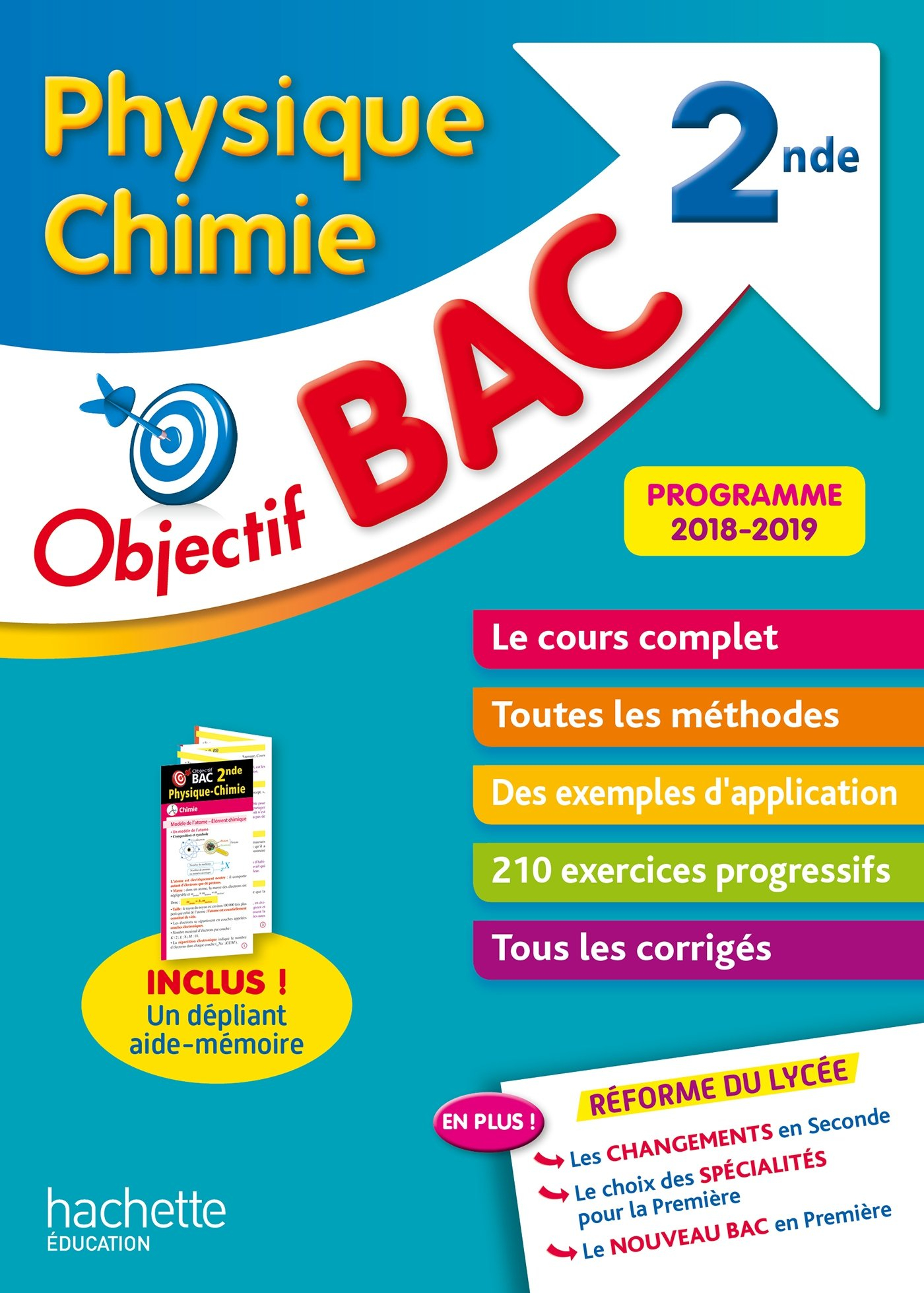 Physique chimie 2de : programme 2018-2019