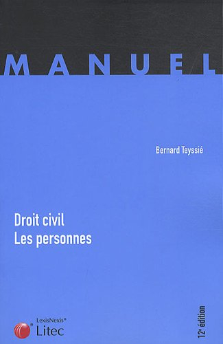 Droit civil, les personnes