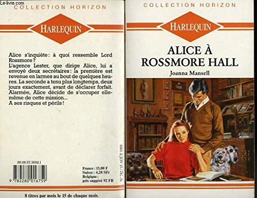 alice a rosemore hall - lord and master