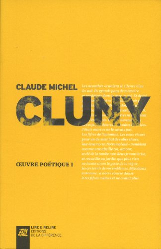 Oeuvre poétique. Vol. 1