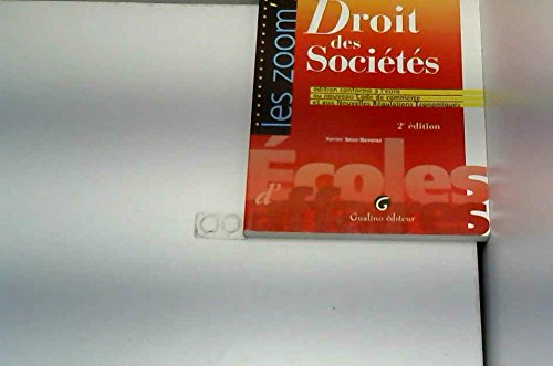 droit des sociétés. 2ème édition