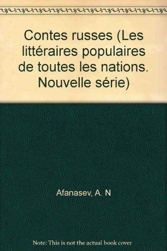 contes russes (les littératures populaires de toutes les nations. nouvelle série)