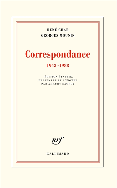 Correspondance: 1943-1988