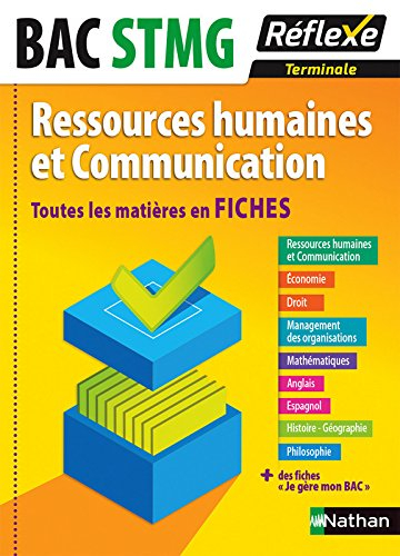 Ressources humaines et communication terminale bac STMG : toutes les matières en fiches