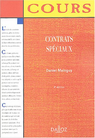 Contrats spéciaux