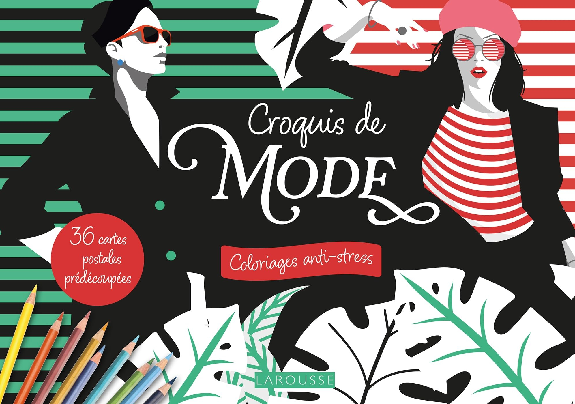 Croquis de mode : 36 cartes postales prédécoupées