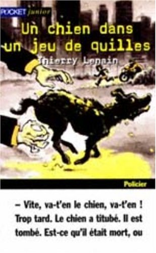 Un chien dans un jeu de quilles