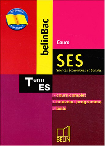 BelinBac SES, terminale ES : cours