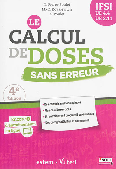 Le calcul de doses sans erreur : IFSI UE 4.4, UE 2.11