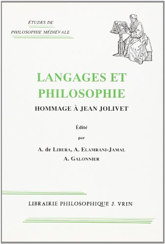 Langages et philosophie : hommage à Jean Jolivet