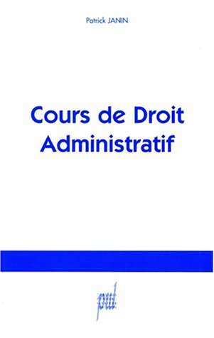 Cours de droit administratif