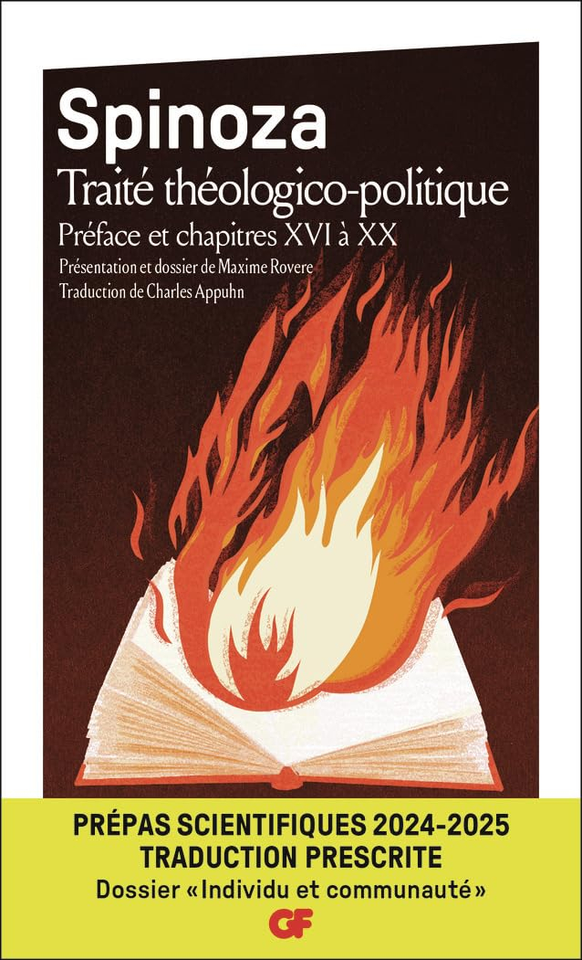 Traité théologico-politique : préface et chapitres XVI à XX : prépas scientifiques 2024-2025, traduc