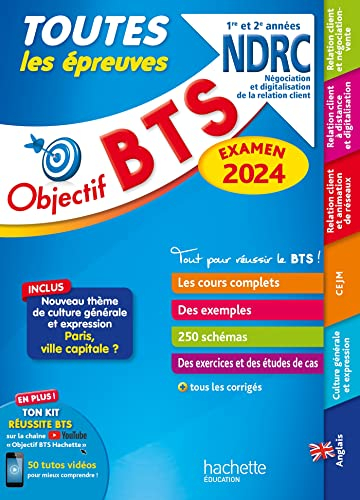 BTS NDRC, négociation et digitalisation de la relation client, 1re et 2e années : toutes les épreuve