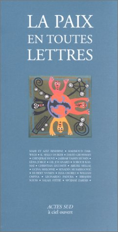 La paix en toutes lettres