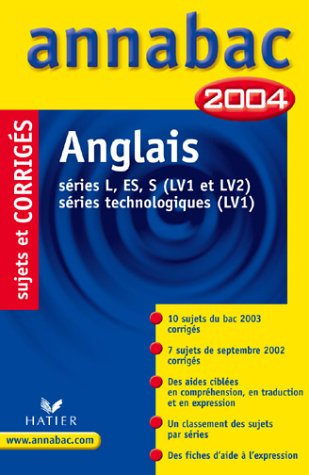 annabac 2004 : anglais (, corrigés)