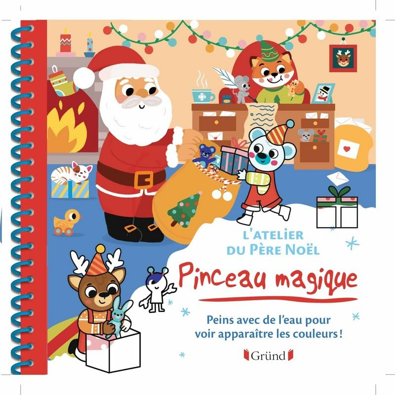 L'atelier du Père Noël : peins avec de l'eau pour voir apparaître les couleurs !