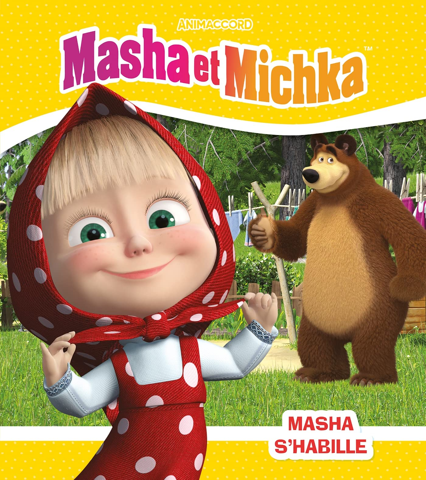 Masha et Michka. Masha s'habille