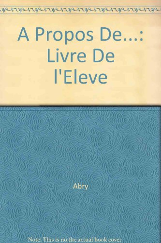 A propos de...