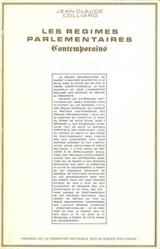 les régimes parlementaires contemporains