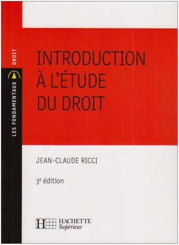Introduction à l'étude du droit