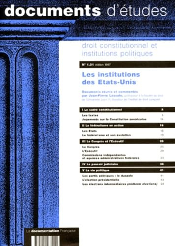 Les institutions des Etats-Unis
