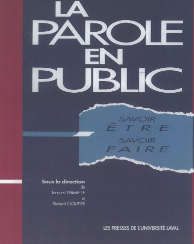 La Parole en public