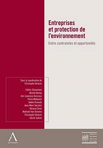 Entreprises et protection de l'environnement : entre contraintes et opportunités