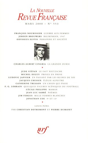 Nouvelle revue française, n° 553