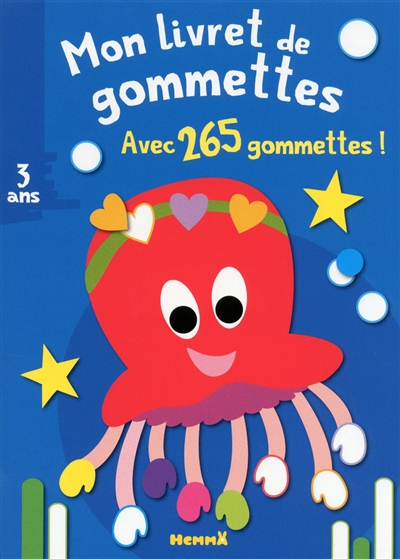 Mon livret de gommettes : pieuvre